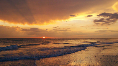 Beautiful sunset on Anna Maria Island, Florida.