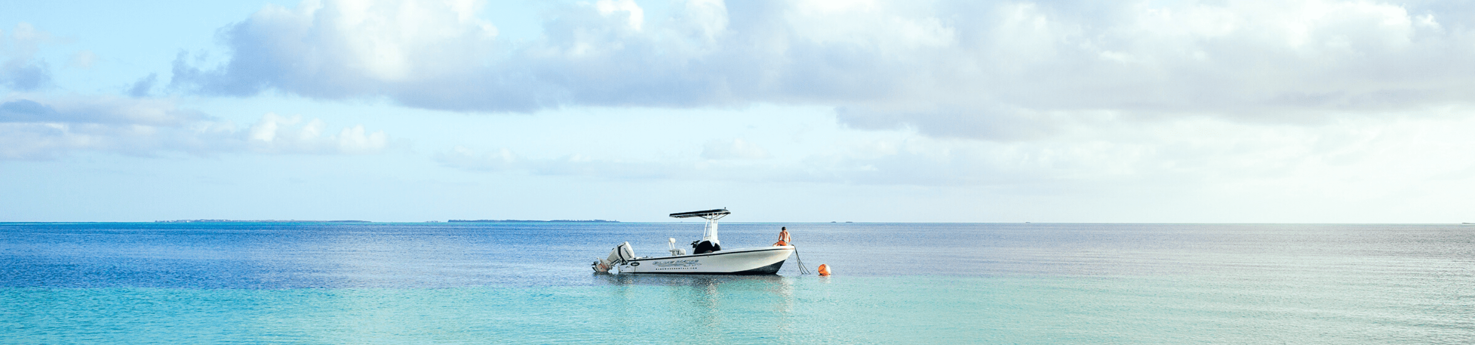 Fishing boat floating in the gulf of Mexico.