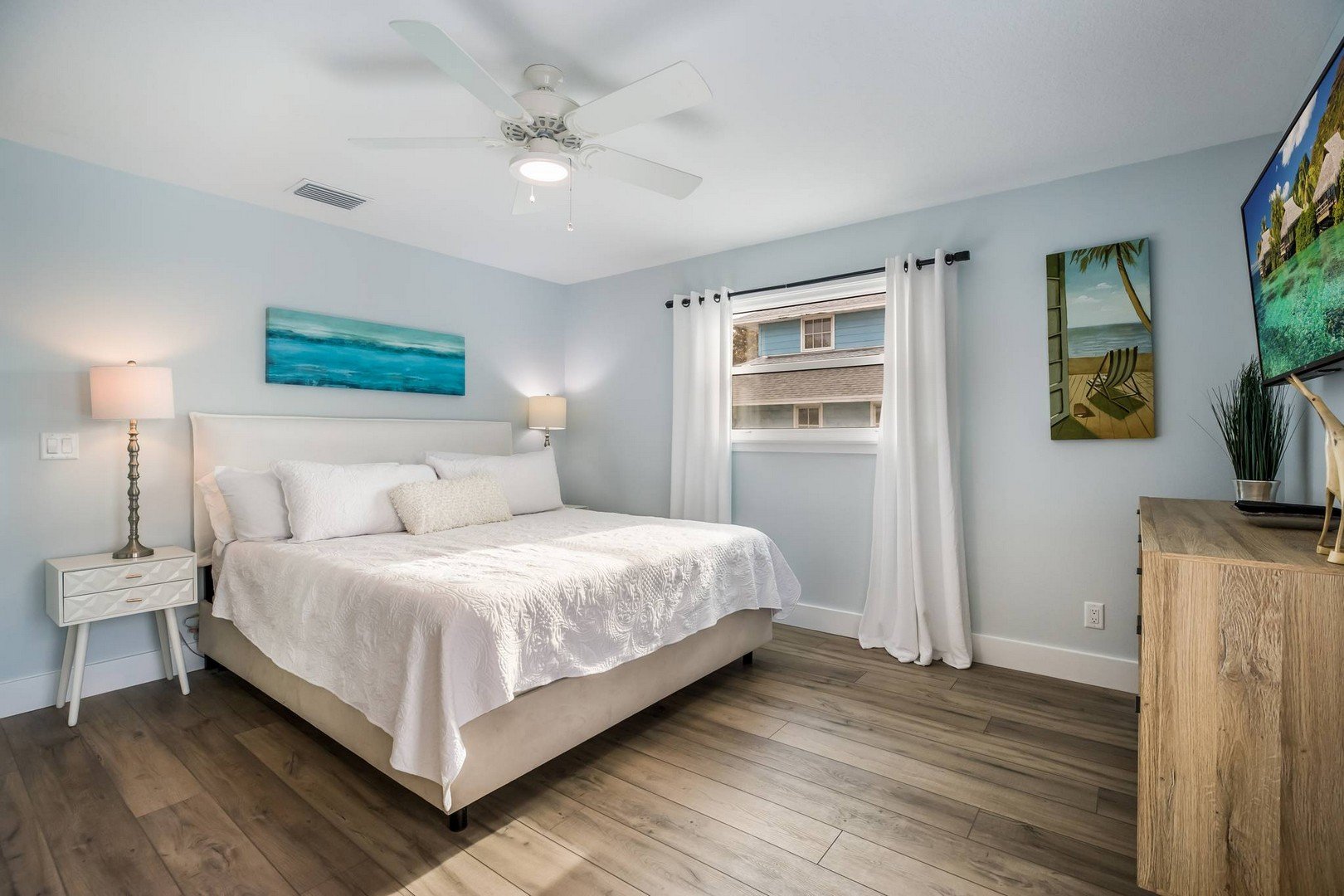 Bedroom with king bed