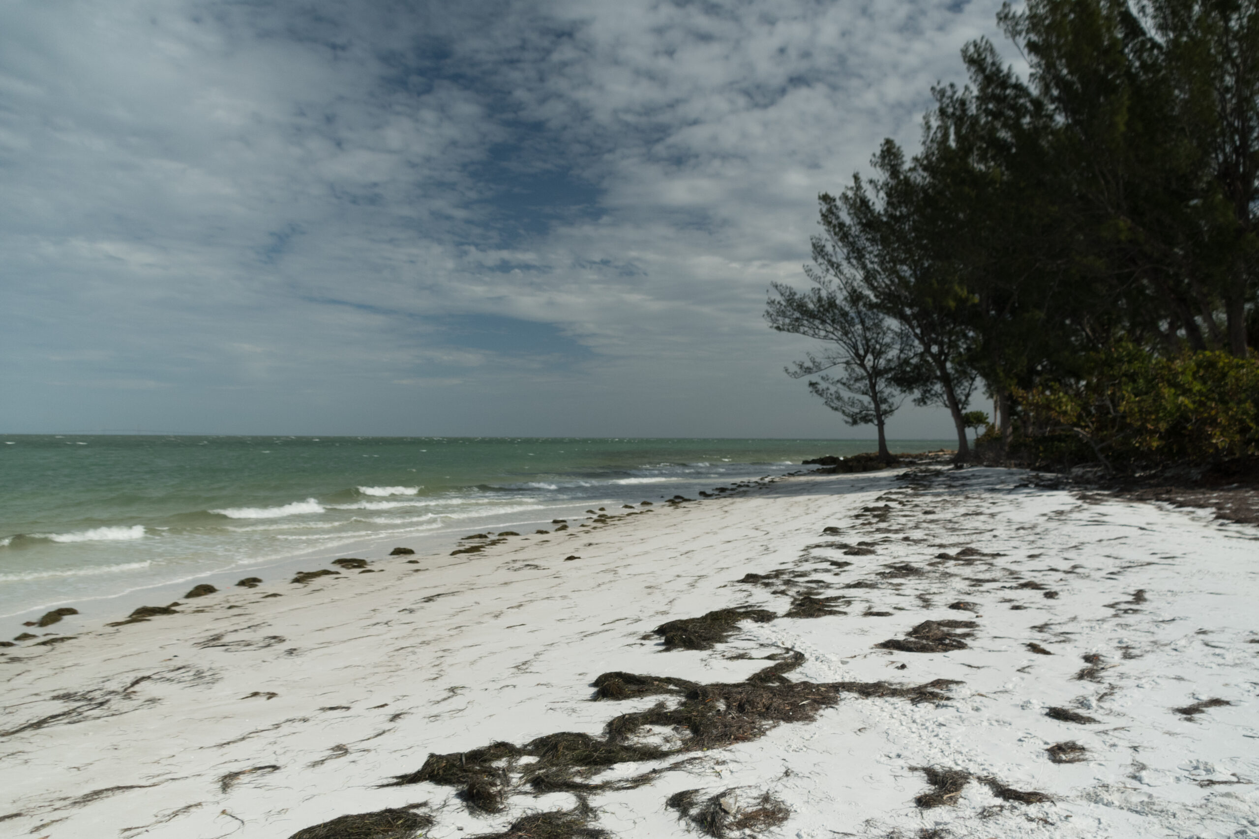 Lazy surf at Bean Point Beach