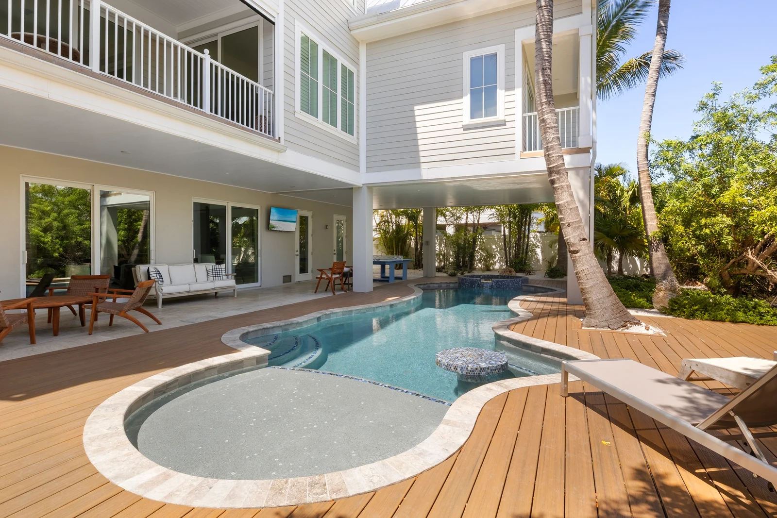 Yard with pool